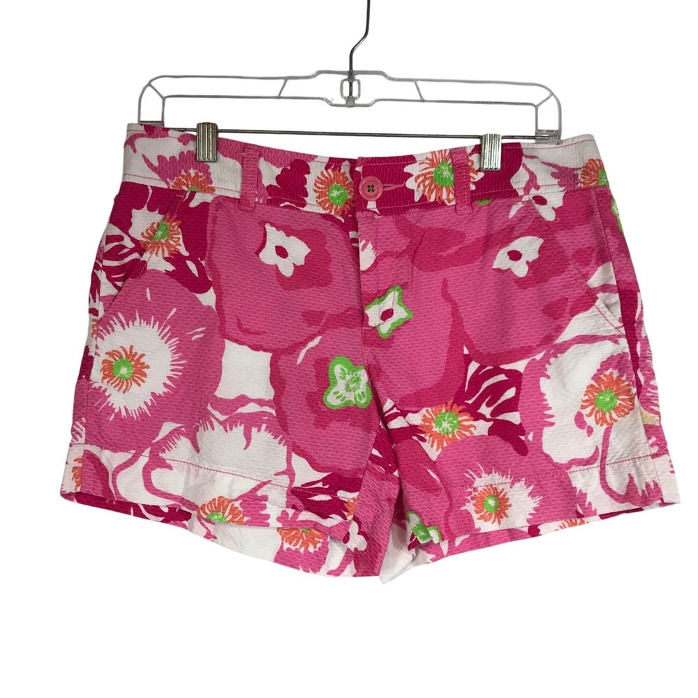 LILLY PULITZER - WOMEN'S 2 - PINK FLORAL 100% COTTON SHORTS